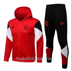 AC Mailand Trainingsjacke mit Kapuze 2022/23 Rote AC Mailand Trainingsjacke mit Kapuze 2022/23 Rote