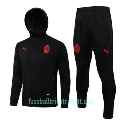 AC Mailand Trainingsjacke mit Kapuze 2022/23 Schwarze AC Mailand Trainingsjacke mit Kapuze 2022/23 Schwarze