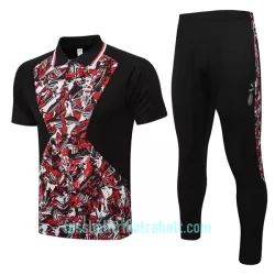 AC Mailand Trainingspolo 2022/23 Schwarz-rote AC Mailand Trainingspolo 2022/23 Schwarz-rote