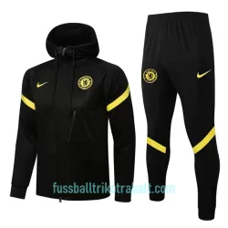 Chelsea Trainingsjacke mit Kapuze 2022/23 Schwarz-gelbe Chelsea Trainingsjacke mit Kapuze 2022/23 Schwarz-gelbe