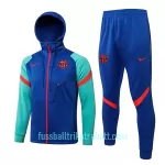FC Barcelona Trainingsjacke mit Kapuze 2022/23 Blaugrüne