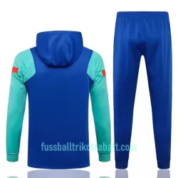 FC Barcelona Trainingsjacke mit Kapuze 2022/23 Blaugrüne