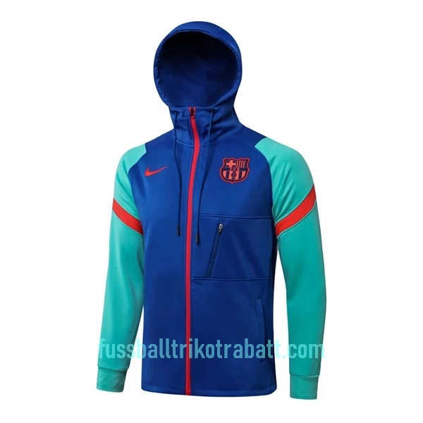 FC Barcelona Trainingsjacke mit Kapuze 2022/23 Blaugrüne
