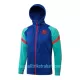 FC Barcelona Trainingsjacke mit Kapuze 2022/23 Blaugrüne