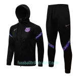 FC Barcelona Trainingsjacke mit Kapuze 2022/23 Schwarze
