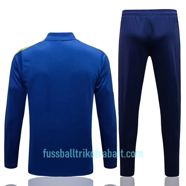 Juventus Turin Champions League Sweatshirts Anzüge 2022/23 Viertelreißverschluss Blau-Gelb