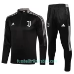 Juventus Turin Sweatshirts Anzüge Kinder 2022/23 Viertelreißverschluss Dunkelgraue