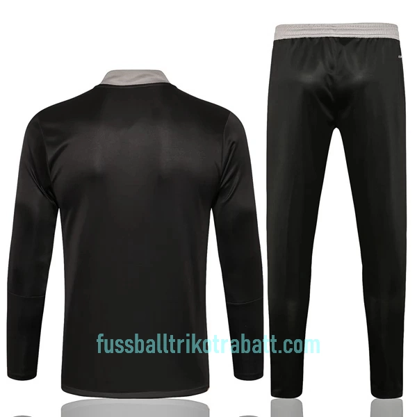 Juventus Turin Sweatshirts Anzüge Kinder 2022/23 Viertelreißverschluss Dunkelgraue