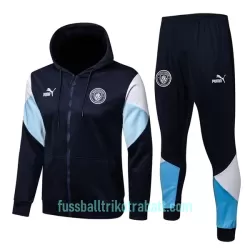 Manchester City Trainingsjacke mit Kapuze 2022/23 Blaue Manchester City Trainingsjacke mit Kapuze 2022/23 Blaue