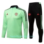 Manchester United Sweatshirts Anzüge 2022/23 Viertelreißverschluss Grüne