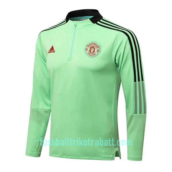 Manchester United Sweatshirts Anzüge 2022/23 Viertelreißverschluss Grüne