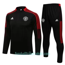 Manchester United Sweatshirts Anzüge Kinder 2022/23 Viertelreißverschluss Schwarz-rote Manchester United Sweatshirts Anzüge Kinder 2022/23 Viertelreißverschluss Schwarz-rote