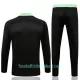 Manchester United Sweatshirts Anzüge Kinder 2022/23 Viertelreißverschluss Schwarze