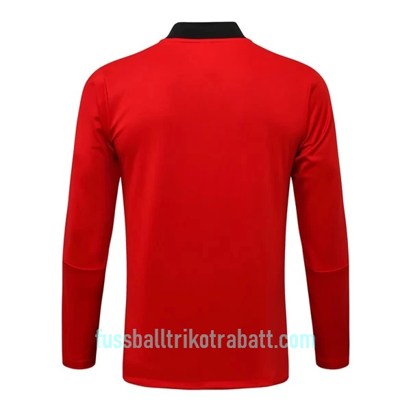 Manchester United Trainingsjackenanzüge 2022/23 Rot-Schwarz