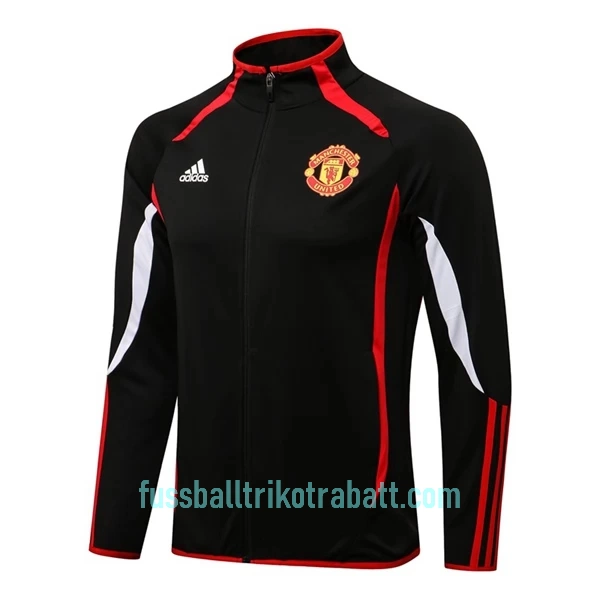 Manchester United Trainingsjackenanzüge 2022/23 Schwarz-Weiß