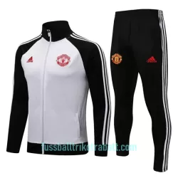 Manchester United Trainingsjackenanzüge 2022/23 Weiß-Schwarz Manchester United Trainingsjackenanzüge 2022/23 Weiß-Schwarz