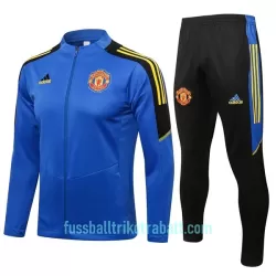 Manchester United Trainingsjackenanzüge Kinder 2022/23 Blaue Manchester United Trainingsjackenanzüge Kinder 2022/23 Blaue