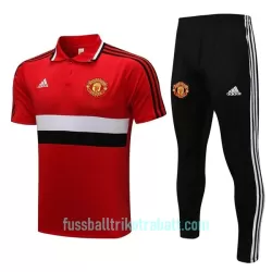 Manchester United Trainingspolo 2022/23 Rot-Schwarz-Weiß Manchester United Trainingspolo 2022/23 Rot-Schwarz-Weiß