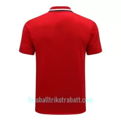 Manchester United Trainingspolo 2022/23 Rot-Schwarz-Weiß