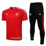 Manchester United Trainingspolo 2022/23 Rot-Weiß