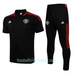 Manchester United Trainingspolo 2022/23 Schwarz-Rot-Schwarz Manchester United Trainingspolo 2022/23 Schwarz-Rot-Schwarz