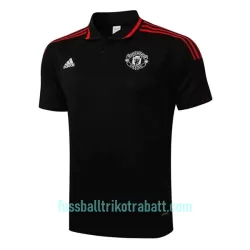 Manchester United Trainingspolo 2022/23 Schwarz-Rot-Schwarz