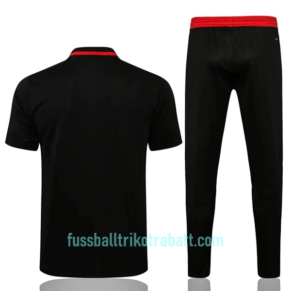 Manchester United Trainingspolo 2022/23 Schwarz-Rot-Schwarz