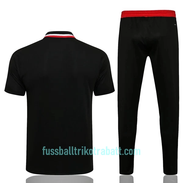 Manchester United Trainingspolo 2022/23 Schwarz-Rot-Weiß