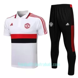 Manchester United Trainingspolo 2022/23 Weiß-Schwarz-Rot Manchester United Trainingspolo 2022/23 Weiß-Schwarz-Rot