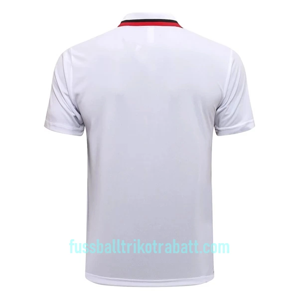 Manchester United Trainingspolo 2022/23 Weiß-Schwarz-Rot
