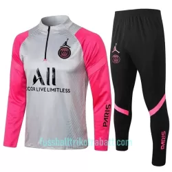Paris Saint-Germain Sweatshirts Anzüge Kinder 2022/23 Viertelreißverschluss Hellgraue rosa Paris Saint-Germain Sweatshirts Anzüge Kinder 2022/23 Viertelreißverschluss Hellgraue rosa