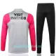Paris Saint-Germain Sweatshirts Anzüge Kinder 2022/23 Viertelreißverschluss Hellgraue rosa