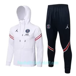 Paris Saint-Germain Trainingsjacke mit Kapuze 2022/23 Weiße Paris Saint-Germain Trainingsjacke mit Kapuze 2022/23 Weiße