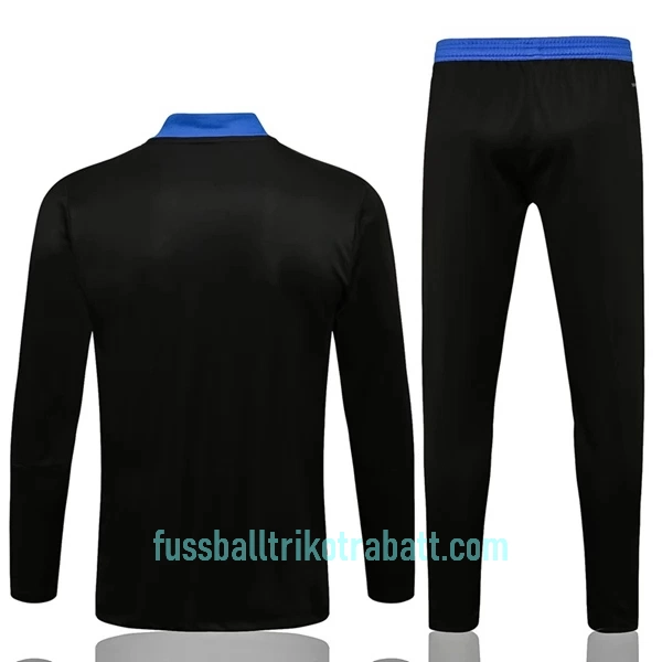 Real Madrid Sweatshirts Anzüge 2022/23 Viertelreißverschluss Schwarze