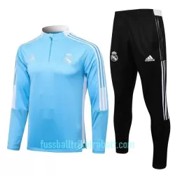 Real Madrid Sweatshirts Anzüge Kinder 2022/23 Viertelreißverschluss Hellblaue Real Madrid Sweatshirts Anzüge Kinder 2022/23 Viertelreißverschluss Hellblaue
