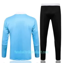 Real Madrid Sweatshirts Anzüge Kinder 2022/23 Viertelreißverschluss Hellblaue