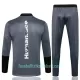 Real Madrid Sweatshirts Anzüge Kinder 2022/23 Viertelreißverschluss Schwarze