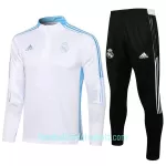 Real Madrid Sweatshirts Anzüge Kinder 2022/23 Viertelreißverschluss Weiße