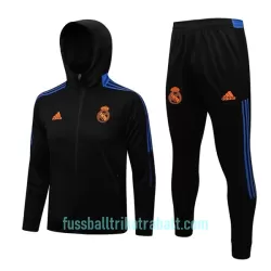Real Madrid Trainingsjacke mit Kapuze 2022/23 Schwarz-Blau Real Madrid Trainingsjacke mit Kapuze 2022/23 Schwarz-Blau