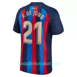 Günstige FC Barcelona Frenkie de Jong 21 Herrentrikot Heim 2022/23 Kurzarm Günstige FC Barcelona Frenkie de Jong 21 Herrentrikot Heim 2022/23 Kurzarm