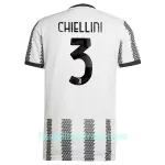 Günstige Juventus Turin Chiellini 3 Herrentrikot Heim 2022/23 Kurzarm