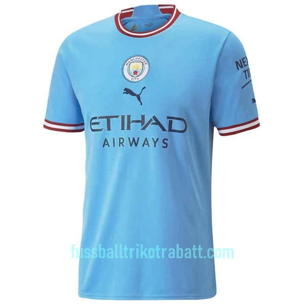 Günstige Manchester City Haaland 9 Herrentrikot Heim 2022/23 Kurzarm