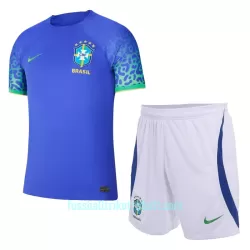 Günstige Brasilien Kindertrikot Auswärts WM 2022 Kurzarm Günstige Brasilien Kindertrikot Auswärts WM 2022 Kurzarm