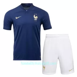 Günstige Frankreich Kindertrikot Heim WM 2022 Kurzarm Günstige Frankreich Kindertrikot Heim WM 2022 Kurzarm