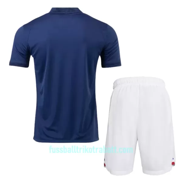 Günstige Frankreich Kindertrikot Heim WM 2022 Kurzarm