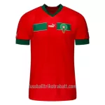 Günstige Marokko Herrentrikot Heim WM 2022 Kurzarm