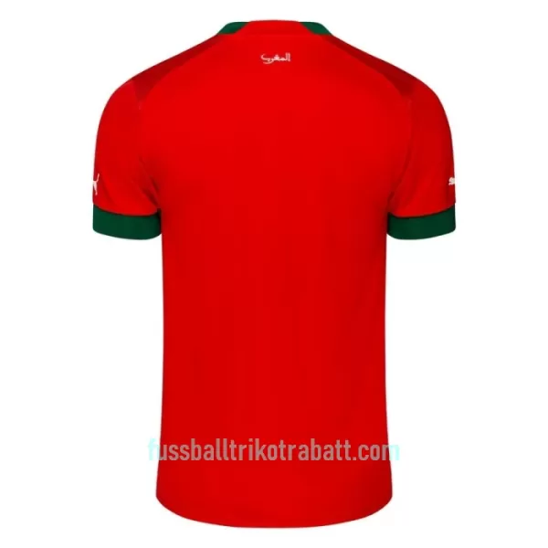 Günstige Marokko Herrentrikot Heim WM 2022 Kurzarm