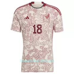 Günstige Mexiko A.GUARDADO 18 Herrentrikot Auswärts WM 2022 Kurzarm
