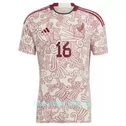 Günstige Mexiko H.HERRERA 16 Herrentrikot Auswärts WM 2022 Kurzarm