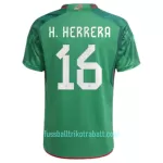 Günstige Mexiko H.HERRERA 16 Herrentrikot Heim WM 2022 Kurzarm